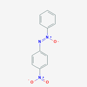 molecular formula C12H9N3O3 B079379 Diazene, (4-nitrophenyl)phenyl-, 1-oxide CAS No. 13921-68-1