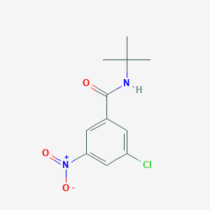 molecular formula C11H13ClN2O3 B7938180 N-tert-Butyl-3-chloro-5-nitrobenzamide 