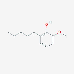 molecular formula C12H18O2 B079383 2-Methoxy-6-pentylphenol CAS No. 15116-11-7