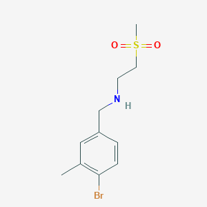 molecular formula C11H16BrNO2S B7938377 N-(4-Bromo-3-methylbenzyl)-2-(methylsulfonyl)ethanamine 