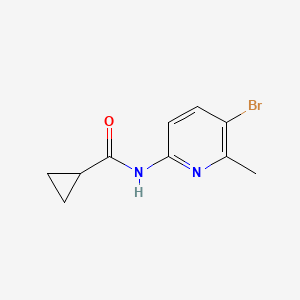 molecular formula C10H11BrN2O B7938408 N-(5-bromo-6-methylpyridin-2-yl)cyclopropanecarboxamide 
