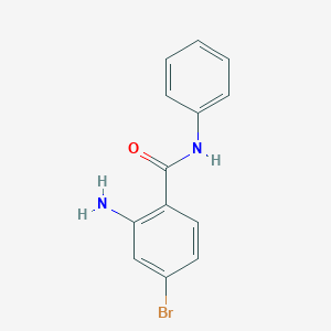 molecular formula C13H11BrN2O B7938586 2-Amino-4-bromo-N-phenylbenzamide 