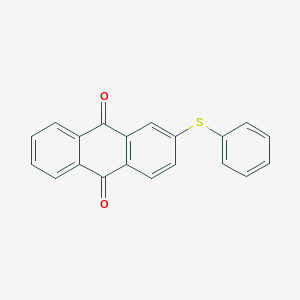 molecular formula C20H12O2S B079386 Anthraquinone, 2-(phenylthio)- CAS No. 13354-40-0