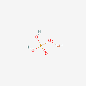 molecular formula LiH2PO4<br>H2LiO4P B079387 Lithium dihydrogen phosphate CAS No. 13453-80-0