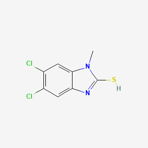 molecular formula C8H6Cl2N2S B7938819 5,6-dichloro-1-methylbenzimidazole-2-thiol 