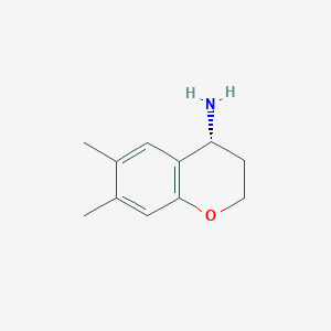 (4R)-6,7-Dimethyl-3,4-dihydro-2H-1-benzopyran-4-amine
