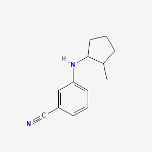 3-[(2-Methylcyclopentyl)amino]benzonitrile