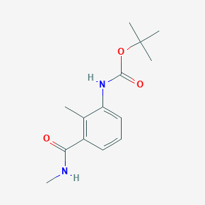 tert-butyl N-[2-methyl-3-(methylcarbamoyl)phenyl]carbamate