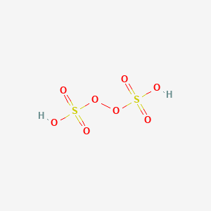 molecular formula H2S2O8<br>H2O8S2 B079392 Peroxydisulfuric acid CAS No. 13445-49-3