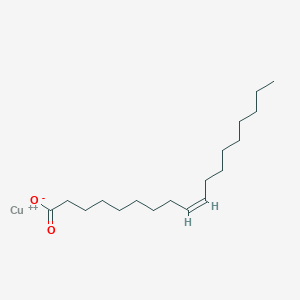 molecular formula C18H33CuO2+ B079393 Oleic acid, copper salt CAS No. 10402-16-1