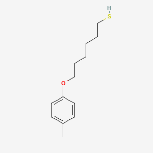 molecular formula C13H20OS B7939454 6-(4-Methylphenoxy)hexane-1-thiol 