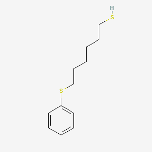 molecular formula C12H18S2 B7939489 6-Phenylsulfanylhexane-1-thiol 