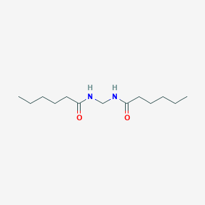 molecular formula C13H26N2O2 B079395 Bis(hexanamido)methane CAS No. 10436-10-9