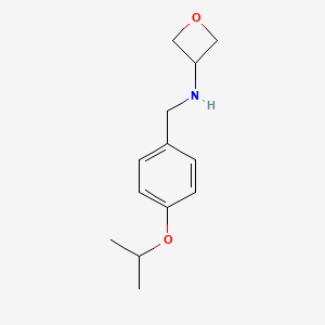 molecular formula C13H19NO2 B7939526 N-(4-Isopropoxybenzyl)oxetan-3-amine 