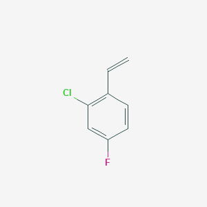 molecular formula C8H6ClF B7939593 2-Chloro-4-fluoro-1-vinylbenzene 