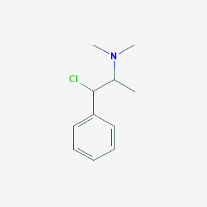 molecular formula C11H16ClN B079396 1-Chloro-2-dimethylamino-1-phenylpropane CAS No. 14703-60-7