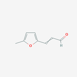 molecular formula C8H8O2 B7939695 3-(5-Methyl-2-furanyl)-2-propenal 