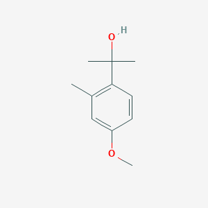 molecular formula C11H16O2 B7940093 2-(4-methoxy-2-methylphenyl)propan-2-ol 