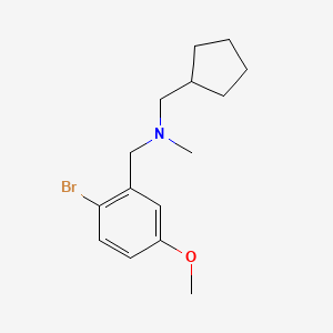 molecular formula C15H22BrNO B7940179 [(2-Bromo-5-methoxyphenyl)methyl](cyclopentylmethyl)methylamine 