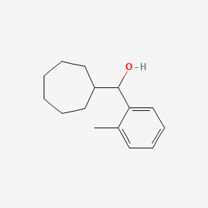 molecular formula C15H22O B7940301 Cycloheptyl (2-methylphenyl)methanol 