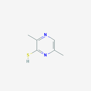 molecular formula C6H8N2S B7940367 3,6-dimethylpyrazine-2-thiol 