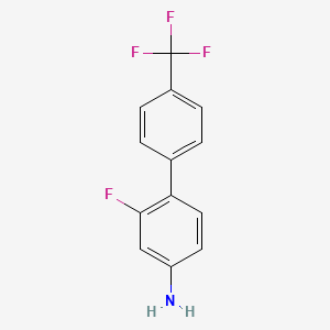molecular formula C13H9F4N B7940464 2-Fluoro-4'-(trifluoromethyl)-4-biphenylamine 