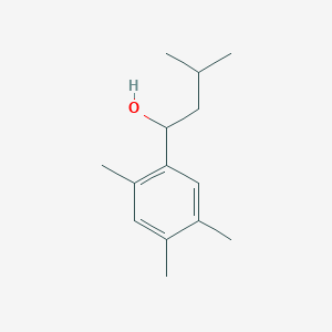 molecular formula C14H22O B079408 3-Methyl-1-(2,4,5-trimethylphenyl)butan-1-ol CAS No. 10425-87-3
