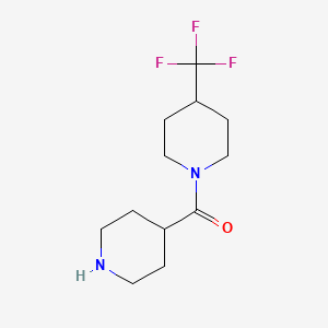 molecular formula C12H19F3N2O B7940820 Piperidin-4-yl(4-(trifluoromethyl)piperidin-1-yl)methanone 