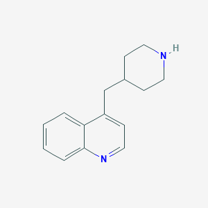 molecular formula C15H18N2 B7940943 4-(Piperidin-4-ylmethyl)quinoline 