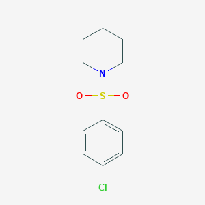 molecular formula C11H14ClNO2S B079413 Piperidine, 1-[(4-chlorophenyl)sulfonyl]- CAS No. 22771-98-8