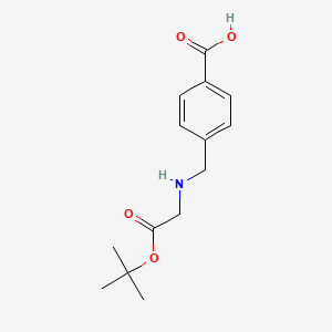 molecular formula C14H19NO4 B7941447 Benzoic acid, 4-[[[(1,1-dimethylethoxy)carbonyl]methylamino]methyl]- 