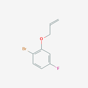 molecular formula C9H8BrFO B7941471 1-Bromo-2-allyloxy-4-fluorobenzene 