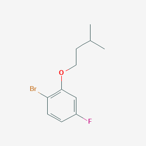 molecular formula C11H14BrFO B7941472 1-Bromo-4-fluoro-2-iso-pentyloxybenzene 