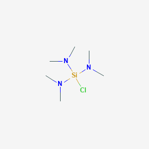 molecular formula C6H18ClN3Si B079415 Tris(dimethylamino)chlorosilane CAS No. 13307-05-6