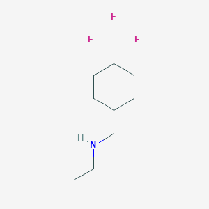 molecular formula C10H18F3N B7941905 Ethyl({[4-(trifluoromethyl)cyclohexyl]methyl})amine 