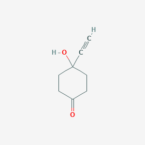 molecular formula C8H10O2 B7942005 4-Ethynyl-4-hydroxycyclohexan-1-one 