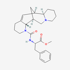 molecular formula C26H35N3O3 B7942197 methyl (2S)-2-[[(1S,2S,9R,10R)-3,15-diazatetracyclo[7.7.1.02,7.010,15]heptadec-7-ene-3-carbonyl]amino]-3-phenylpropanoate 
