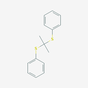 molecular formula C15H16S2 B079422 2,2-Bis(phenylthio)propane CAS No. 14252-46-1