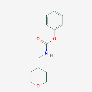 molecular formula C13H17NO3 B7942345 Phenyl ((tetrahydro-2H-pyran-4-YL)methyl)carbamate 