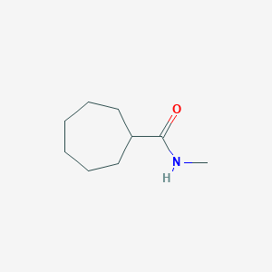 molecular formula C9H17NO B7942430 Cycloheptanecarboxylic acid methylamide 