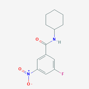 N-Cyclohexyl-3-fluoro-5-nitrobenzamide
