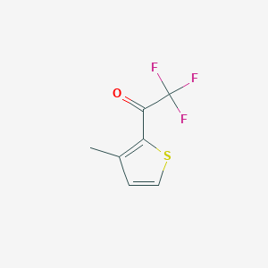 molecular formula C7H5F3OS B7942589 3-Methyl-2-trifluoroacetylthiophene 