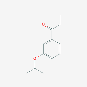 molecular formula C12H16O2 B7942664 3'-iso-Propoxypropiophenone 
