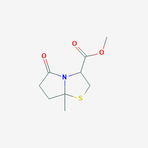 Methyl 7a-methyl-5-oxo-2,3,6,7-tetrahydropyrrolo[2,1-b][1,3]thiazole-3-carboxylate