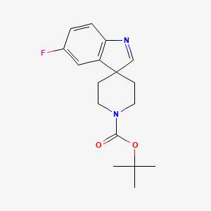 molecular formula C17H21FN2O2 B7942763 Tert-butyl 5-fluorospiro[indole-3,4'-piperidine]-1'-carboxylate 