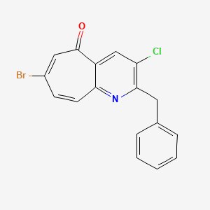 2-benzyl-7-bromo-3-chloro-5H-cyclohepta[b]pyridin-5-one