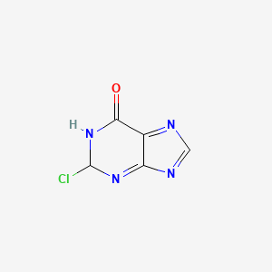 molecular formula C5H3ClN4O B7942950 2-Chloro-1H-purin-6(7H)-one 