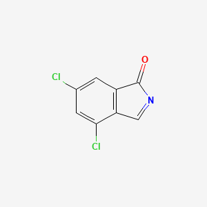 molecular formula C8H3Cl2NO B7943002 4,6-Dichloroisoindolin-1-one 