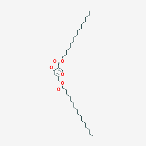 molecular formula C38H66O6 B7943058 Pentadecyl 6-(hexadecanoyloxymethyl)-4-oxopyran-3-carboxylate 