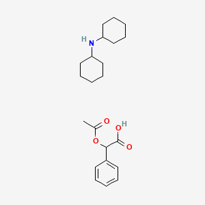 2-acetyloxy-2-phenylacetic acid;N-cyclohexylcyclohexanamine